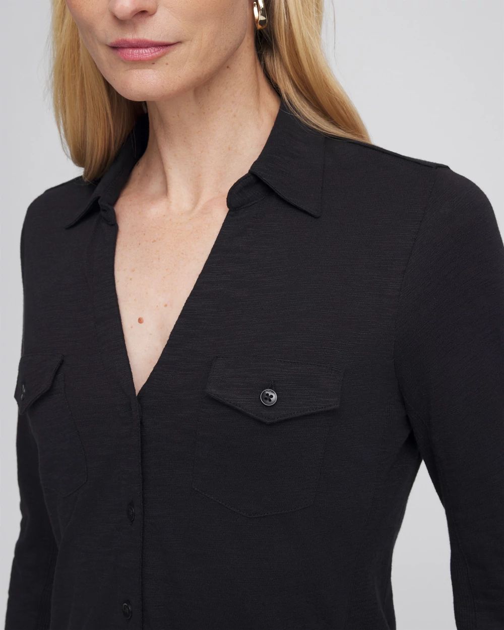 Collared Henley Shirt