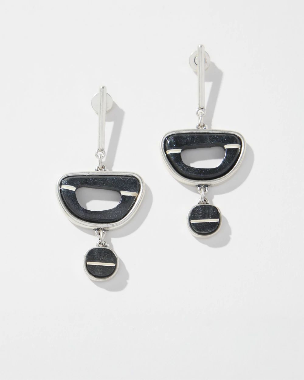 Marble Resin Drop Earrings