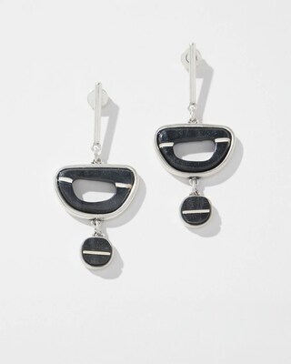 Marble Resin Drop Earrings