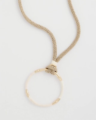 Large Open Pendant Necklace click to view larger image.