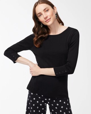 Pima 3/4 Sleeve Everyday Tee