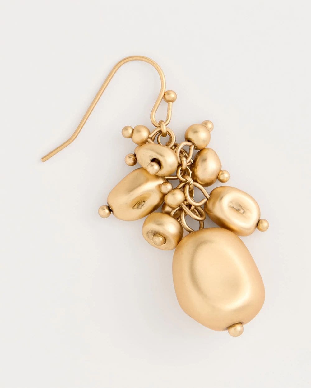 Goldtone Cluster Earrings