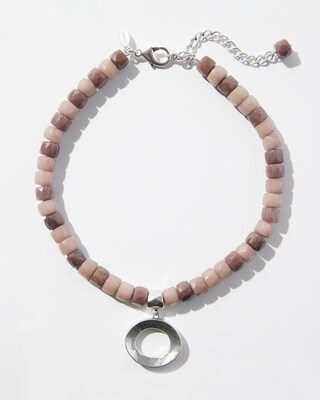 Jade Beaded Single Strand Necklace