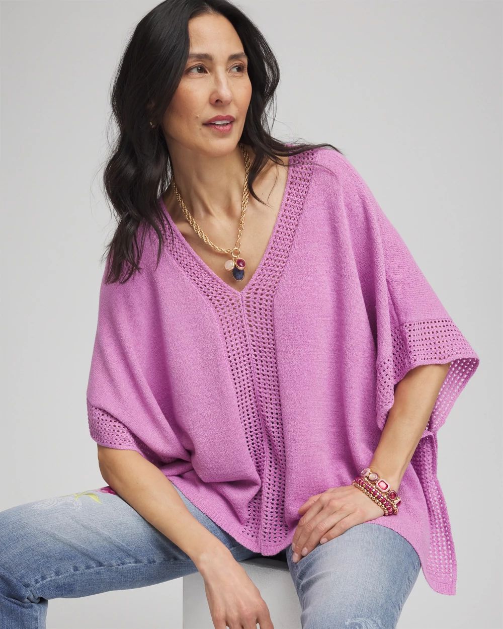 Novelty Stitch Poncho