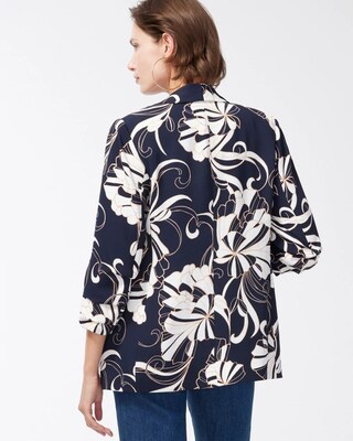 Ruched Sleeve Soft Jacket
