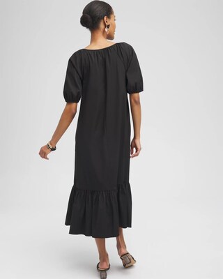 Poplin Ladder Detail Dress