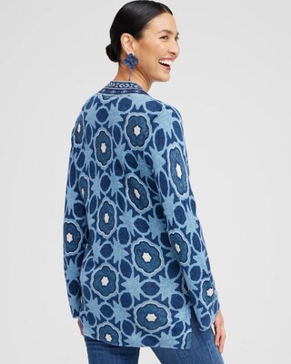 Spun Rayon Double Knit Cardigan