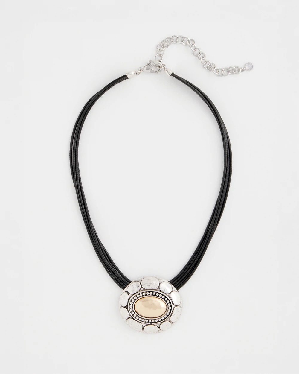 Mixed Metal Pendant Necklace