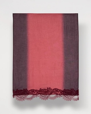Ombre Lace Oblong Scarf click to view larger image.