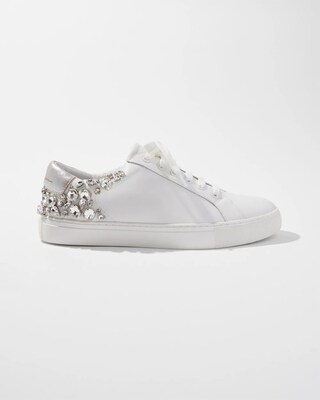 Leather Embellished Sneakers