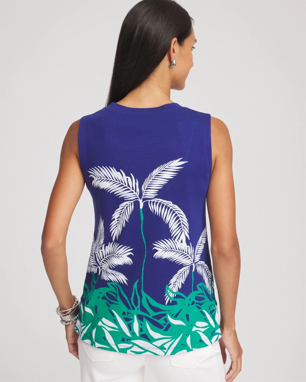 Island Sleeveless V-Neck Tank