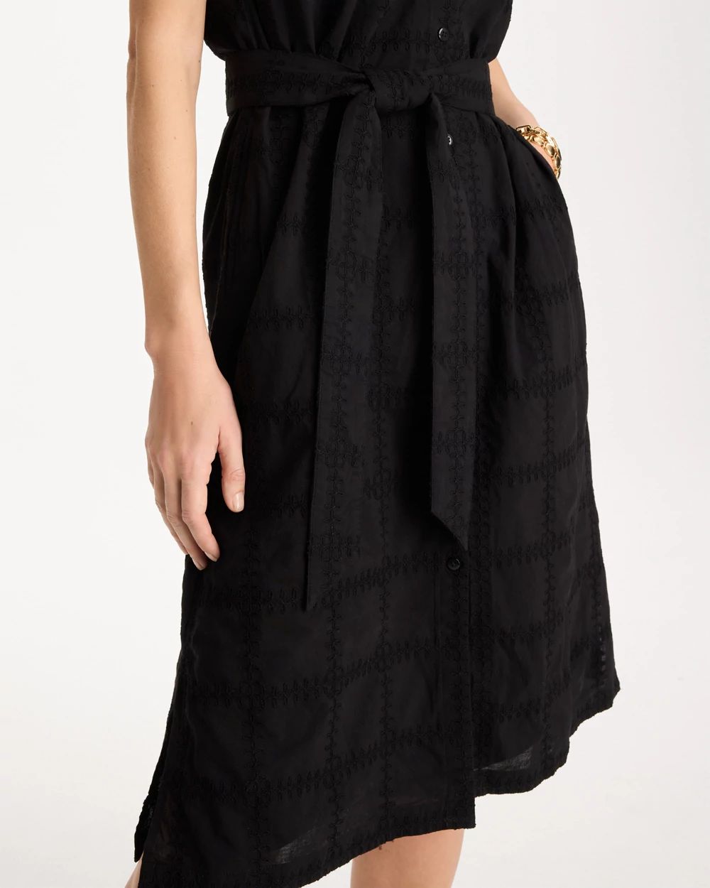 Embroidered Cotton Shirtdress