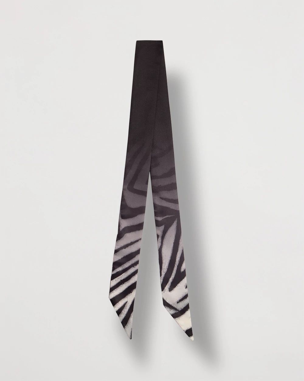 Ombre Zebra Animal Print Skinny Scarf click to view larger image.