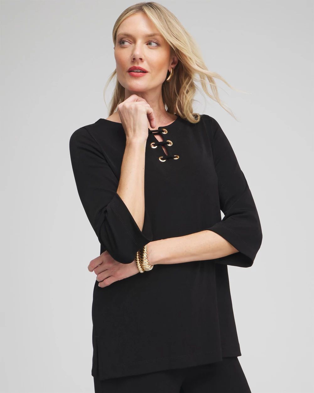 Travelers™ Lace Up Top