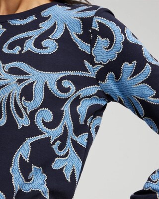 Zenergy® Scroll Print Pullover