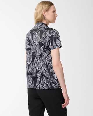 Zenergy UPF Foliage Ruffle Neck Polo