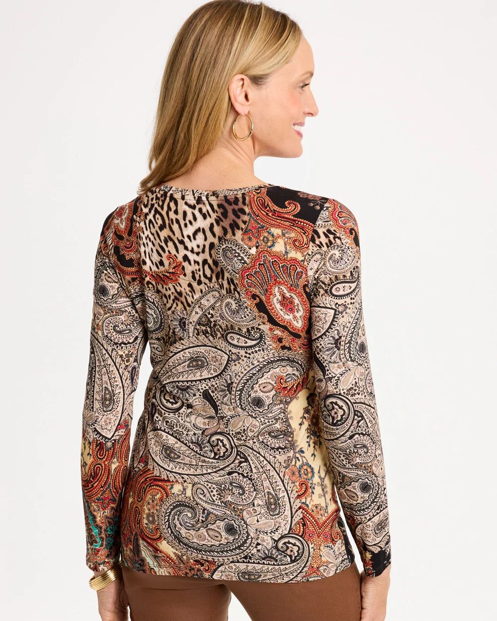 Paisley Touch of Cool™ Layering Tee click to view larger image.