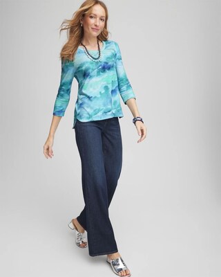 Slub Scoop Neck Tee click to view larger image.