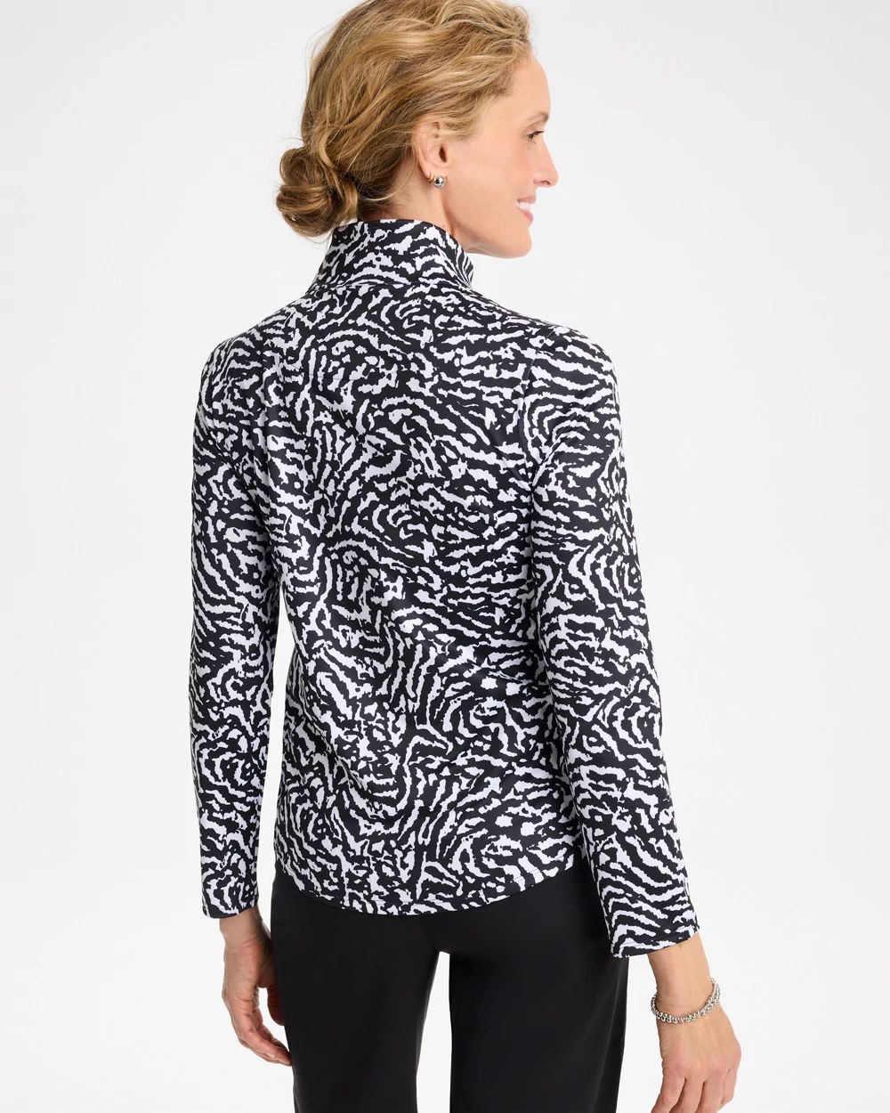Zenergy® UPF Printed Half-Zip Polo click to view larger image.
