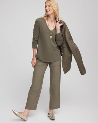 Ella V-Neck Pullover Sweater click to view larger image.