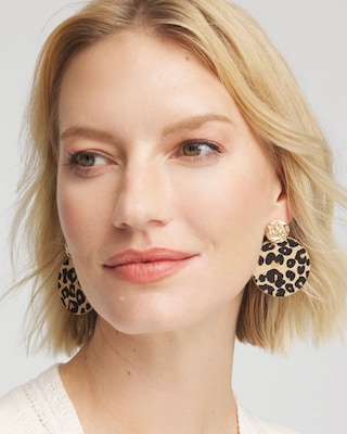 Round Haircalf Earrings