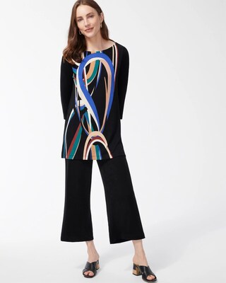 Travelers Placed Print Top