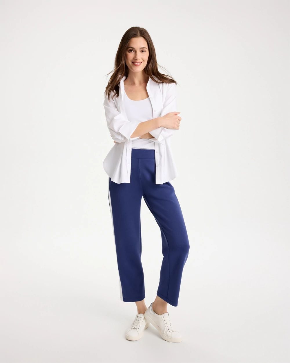 Zenergy® Soft Contrast Crop Pants click to view larger image.