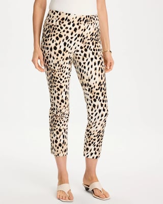 Animal Print Brigitte™ Slim Pull-On Crop Pant