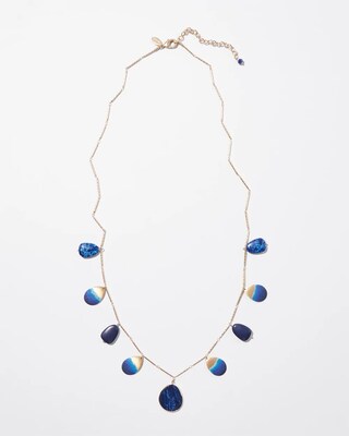 Blue & Gold Tone Necklace