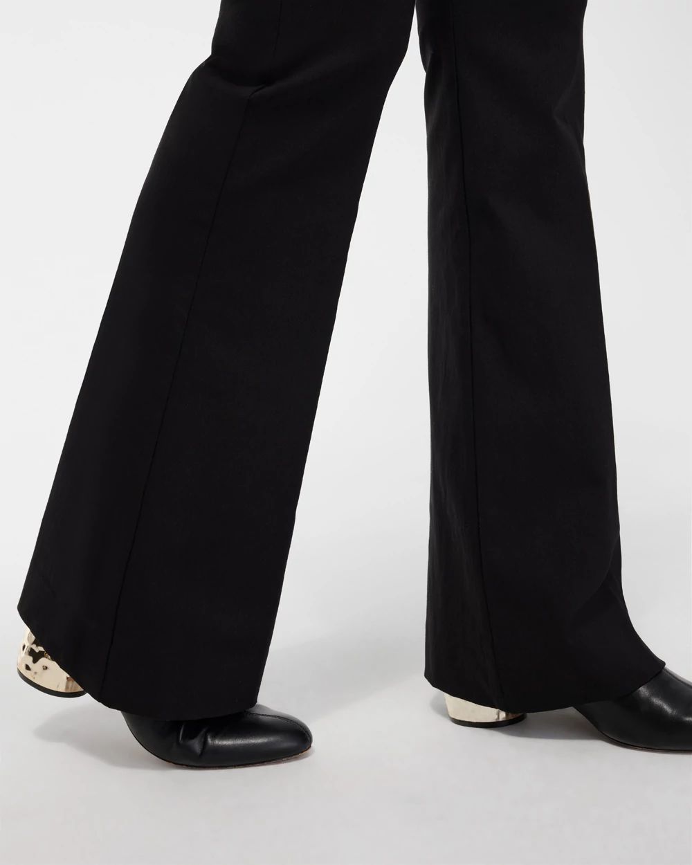 Wide Waistband Flare Pants