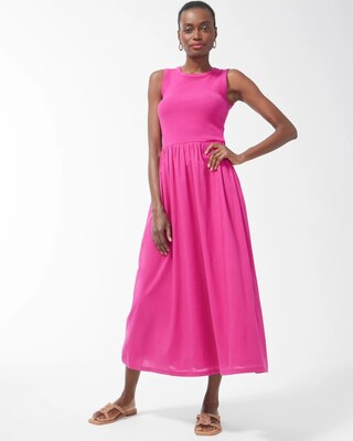 Fit & Flare Tank Maxi Dress