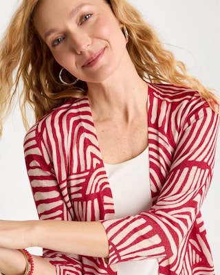 Geo Summer Romance Cardigan click to view larger image.