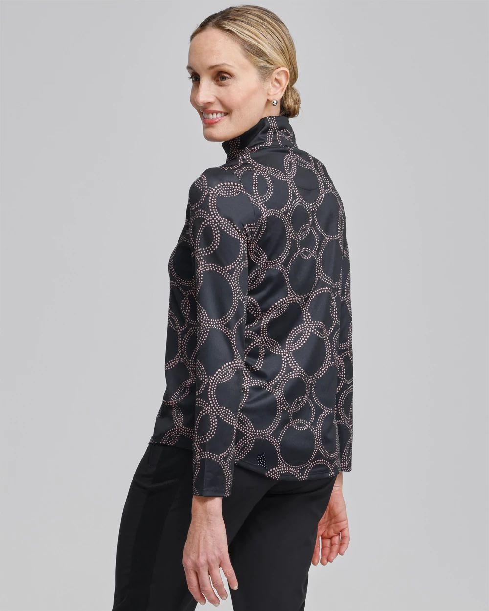 Zenergy® UPF Polka Dot Long Sleeve Top