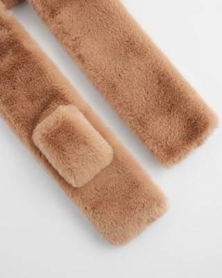 Faux Fur Pull Through Scarf