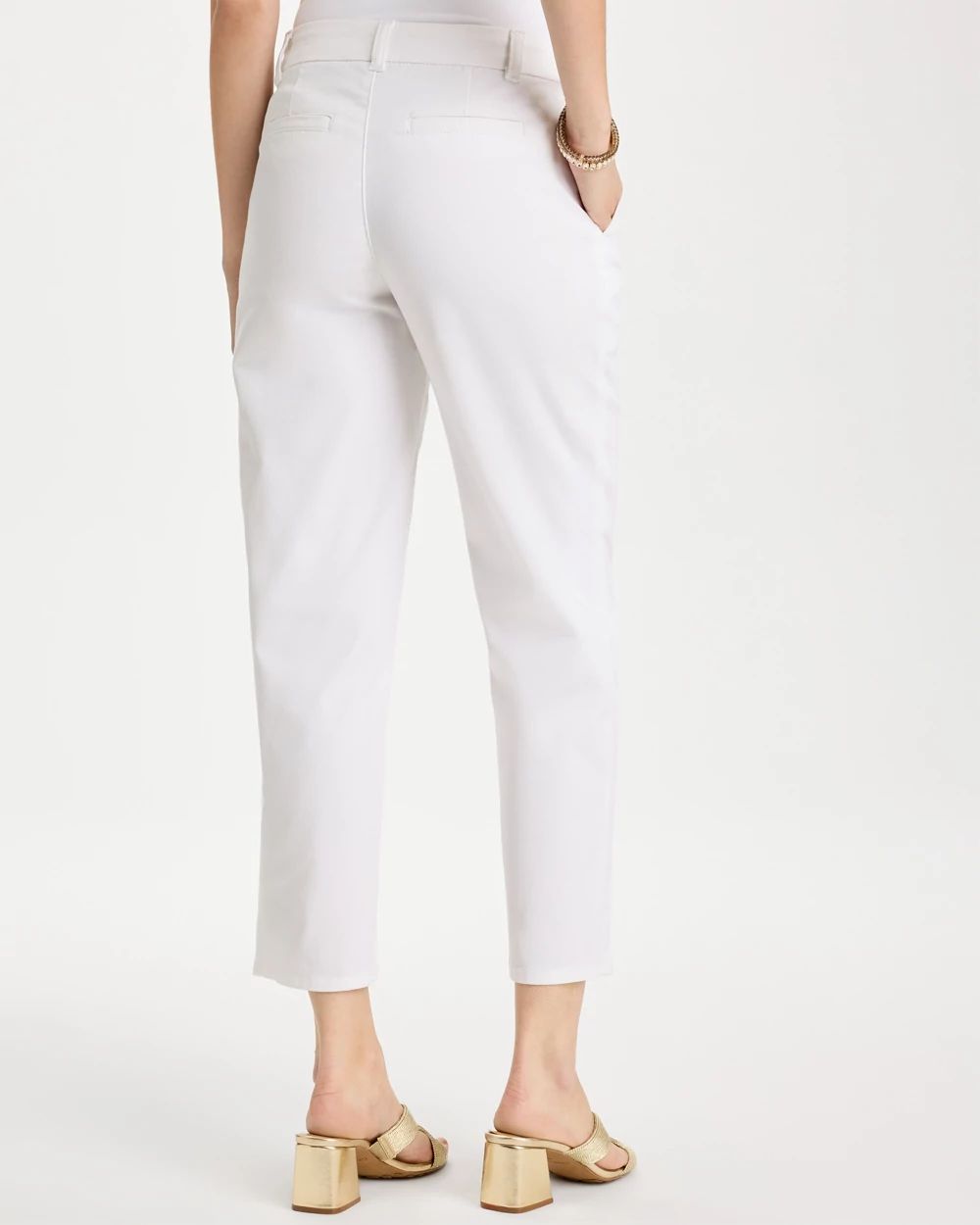 Relaxed Boyfriend Chino Crop Pants
