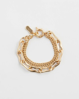 Gold Tone Chain Bracelet