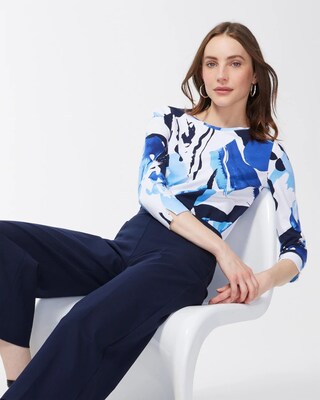 Floral 3/4 Sleeve Perfect Tee