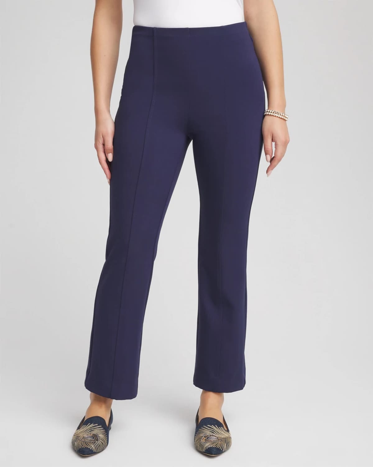 Chico's Juliet Stretch Kick Flare In Blue