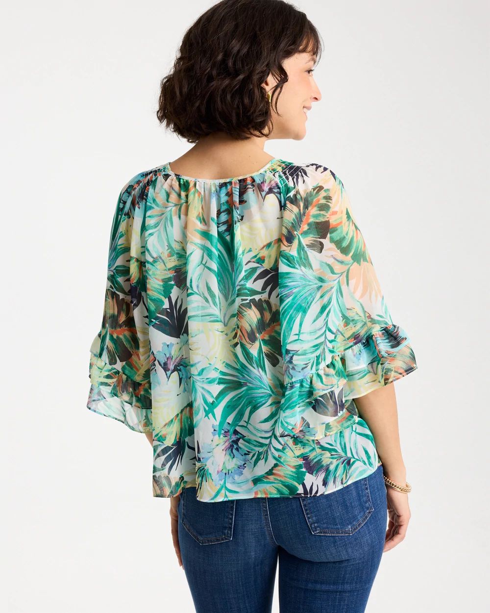 Printed Georgette Swing Blouse