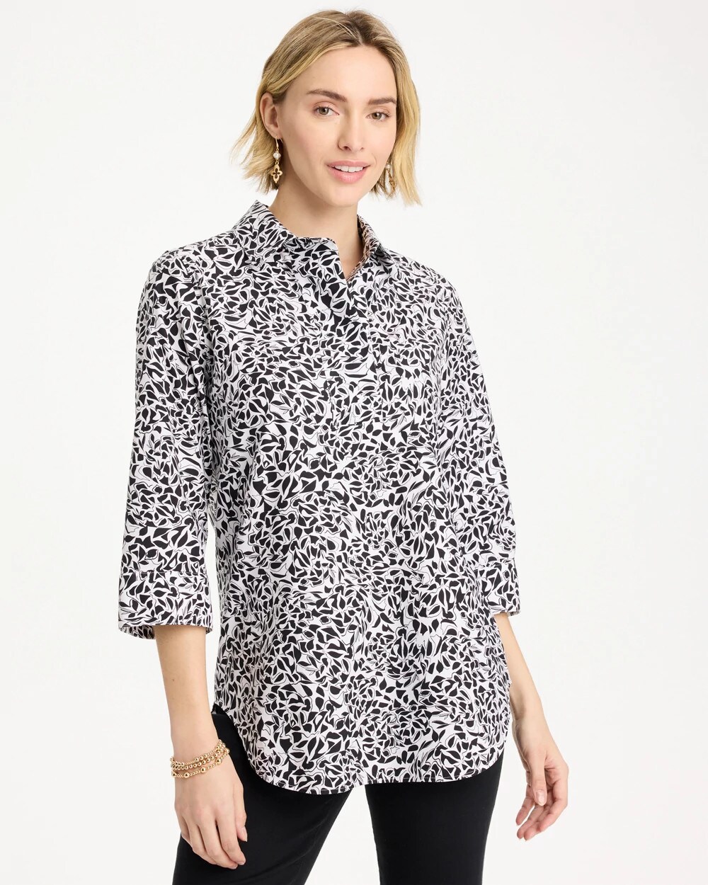 No Iron™ Stretch Printed Popover