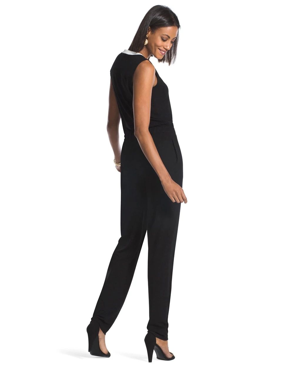 Black-and-White Jumpsuit