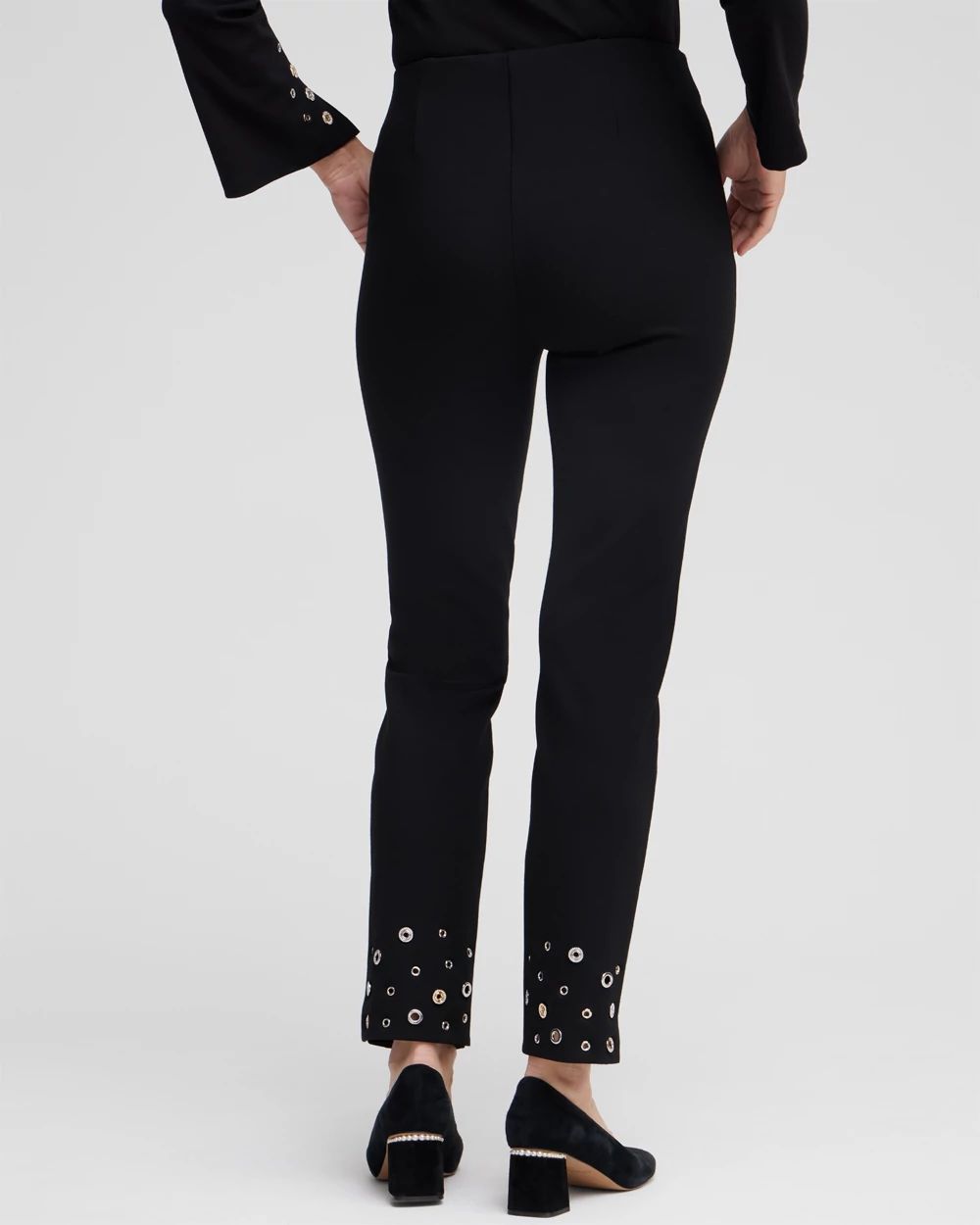 Juliet Grommet Detail Ankle Pants