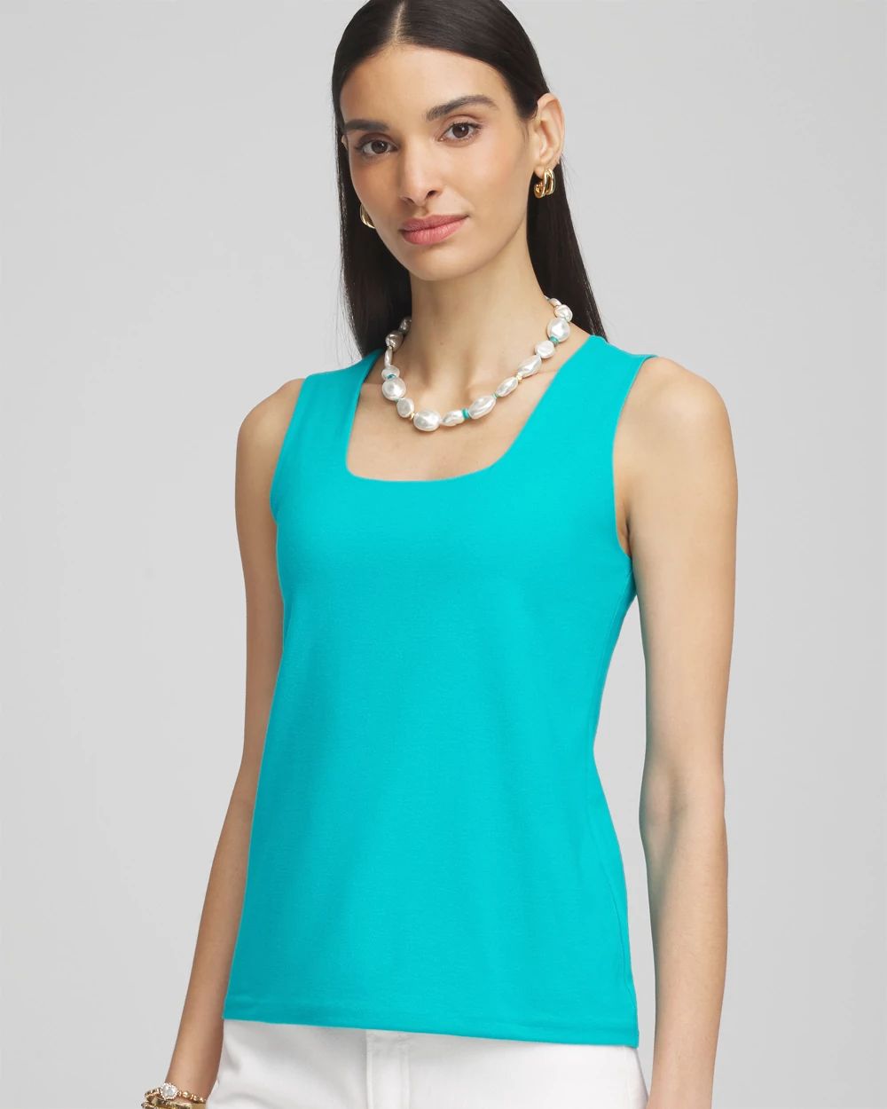 Contour Cotton™ Square Neck Tank