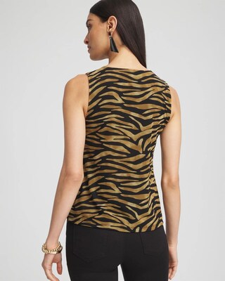Tiger Print Mesh Tank click to view larger image.