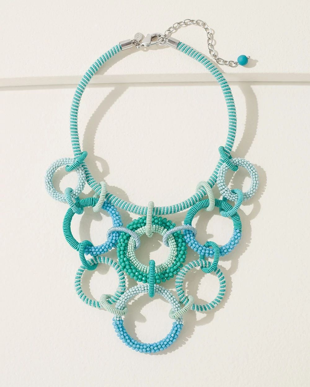 Seed Bead Links Bib Necklace