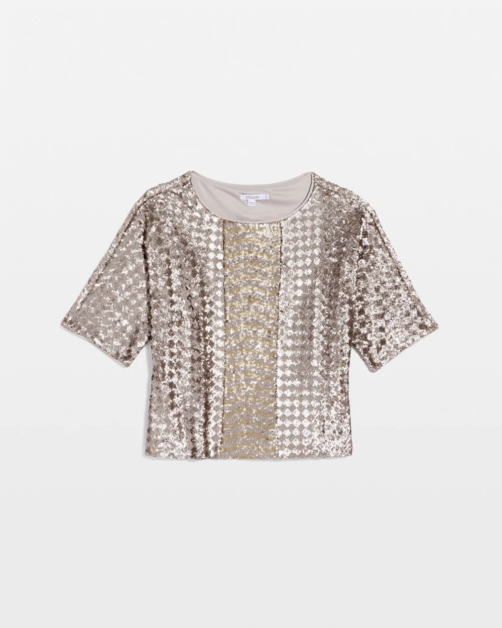 Art Deco Dolman Sequins Tee click to view larger image.