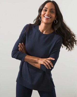 Zenergy French Terry Rib Mix Tunic