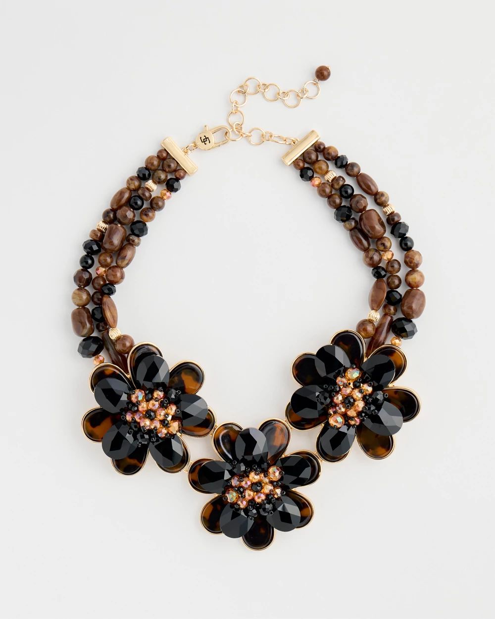 Chico's Originals Flower Bib Necklace
