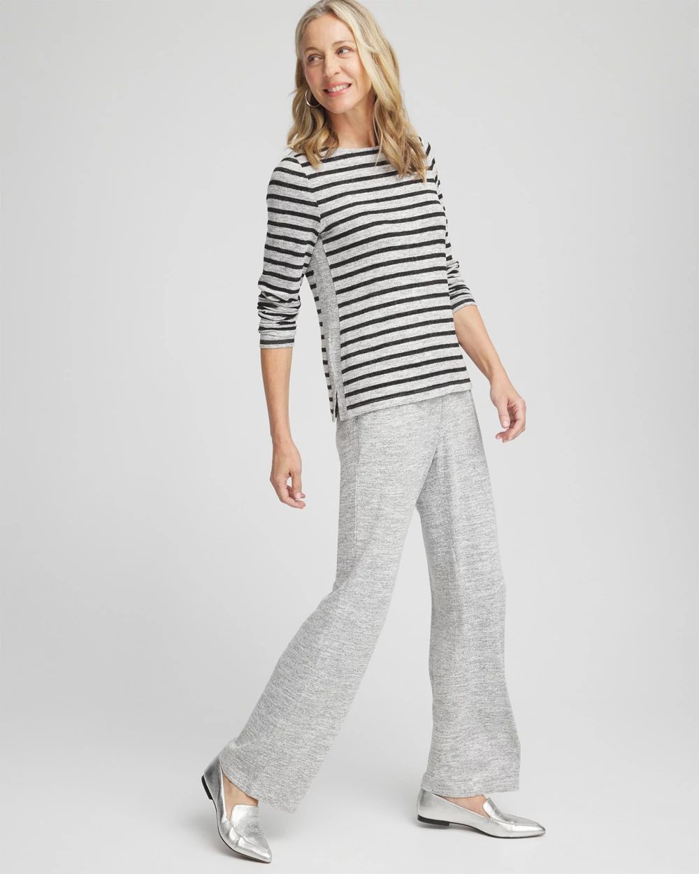 Zenergy® Soft Essentials Stripe Long Sleeve Top
