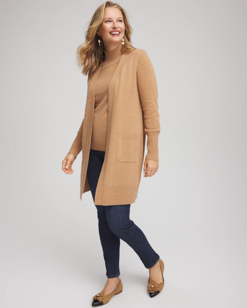 Cashmere Duster Cardigan click to view larger image.